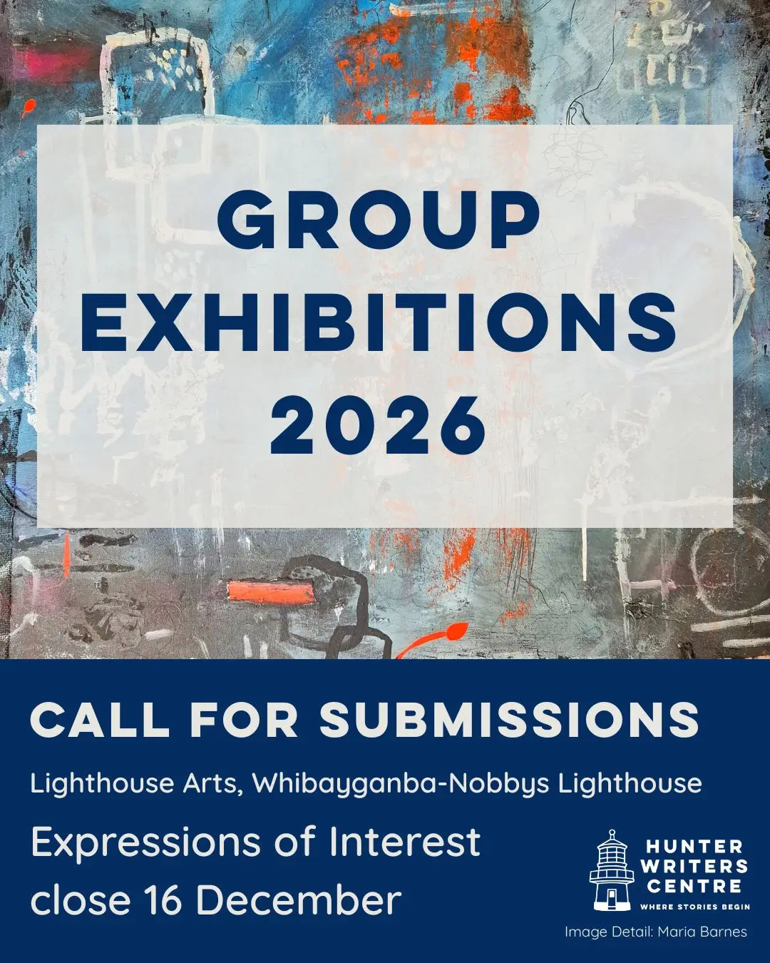 Call for submissions: group exhibitions 2026. Expressions of Interest close 16 December.